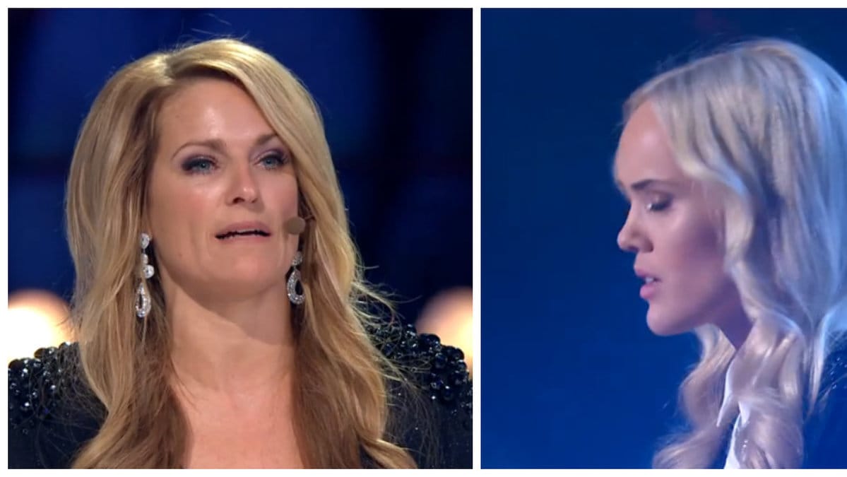 Amanda Winberg fick eldgnista i halsen