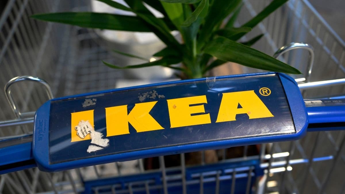 Bild på Ikeas kundvagn.