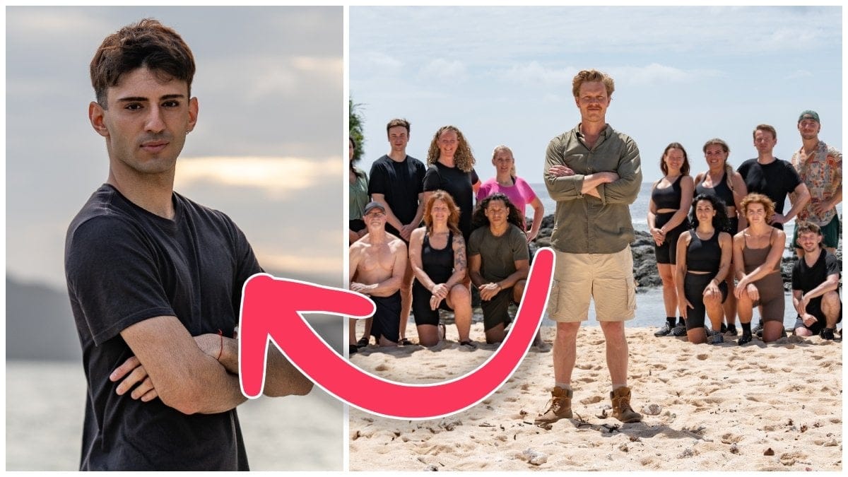 Kevin Saritas och Martin Järborg tillsammans med Robinson-deltagarna