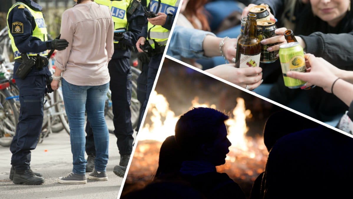 Det här händer om polisen tar dig om du dricker alkohol utomhus på valborg