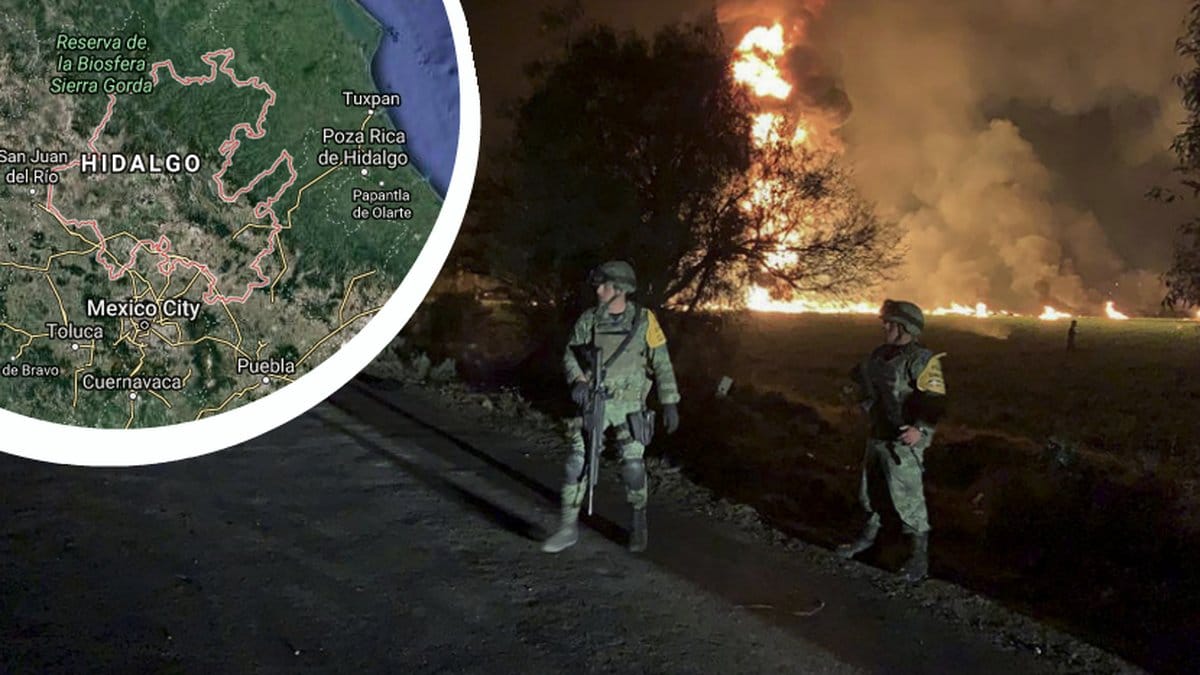 Karta över Mexiko, Brand