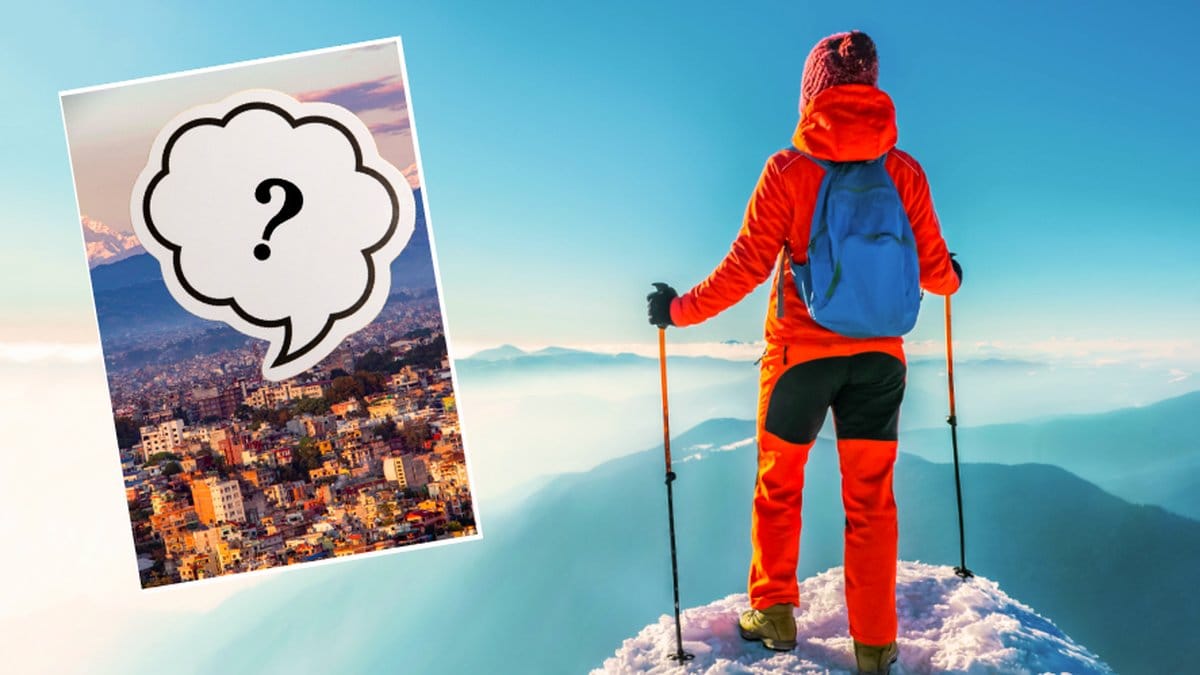 För första gången på flera år syns toppen av Mount Everest.