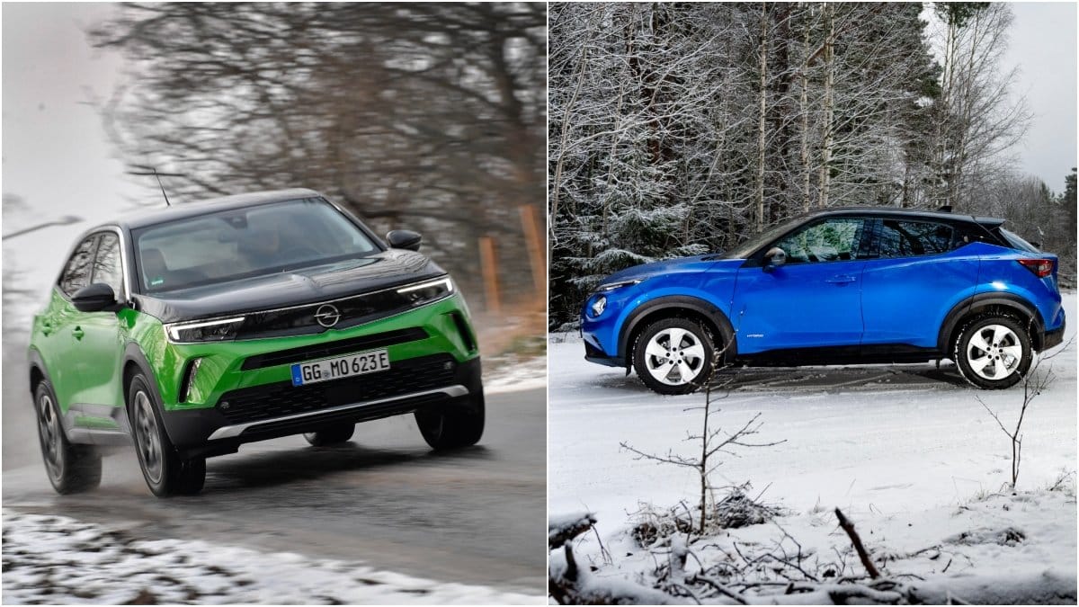 Opel Mokka-e och Nissan Juke