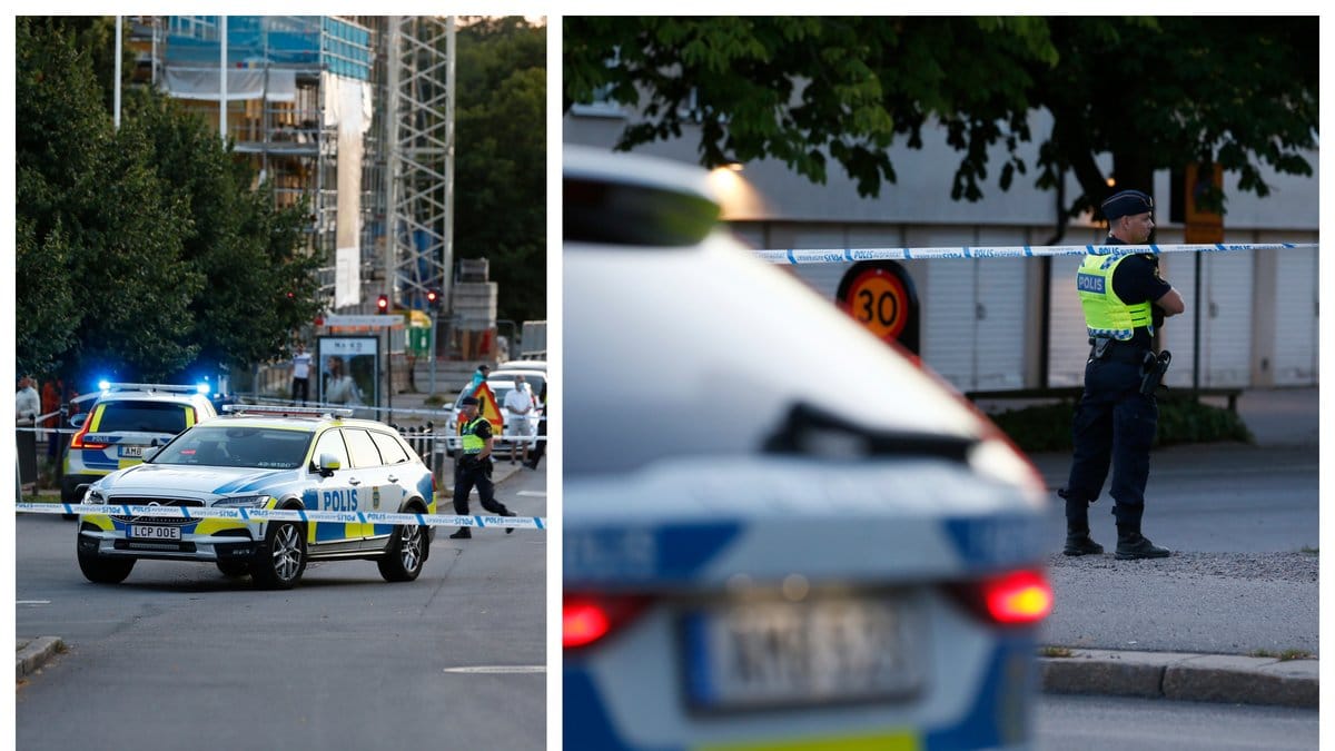 En skjutning inträffade i Berga centrum i Linköping på torsdagskvällen.
