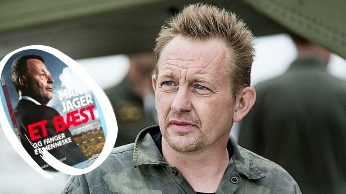 Peter Madsen läste boken Man jager et bæst og fanger et menneske​