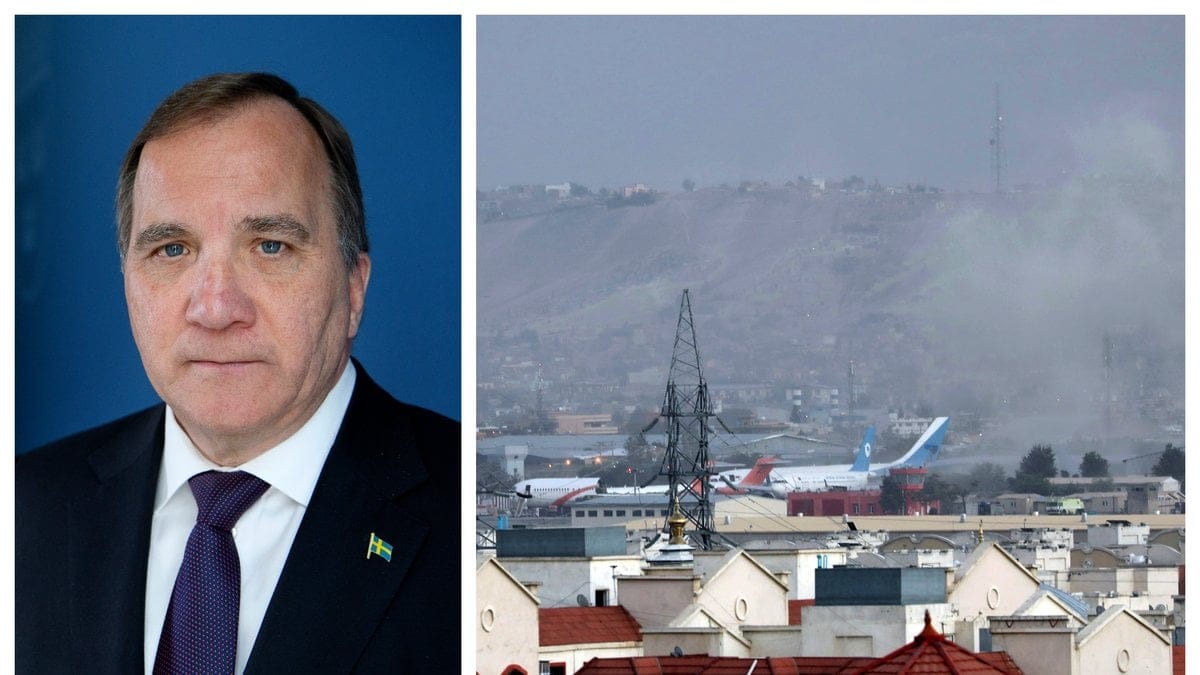 Stefan Löfven fördömer terrorattackerna i Kabul.
