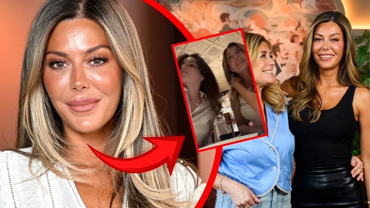 Bianca Ingrosso vänster. Bianaca Ingrosso och Pernilla Wahlgren höger. Utklippt skärmbild på videon med Bianca och Donya Hosseini i mitten.