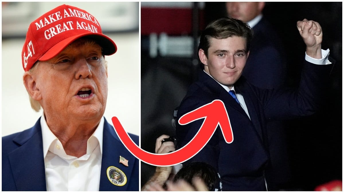 Donald Trump är pappa till Barron Trump. 