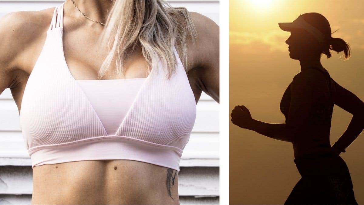 Kvinnor-med-större-bröst-tränar-mindre