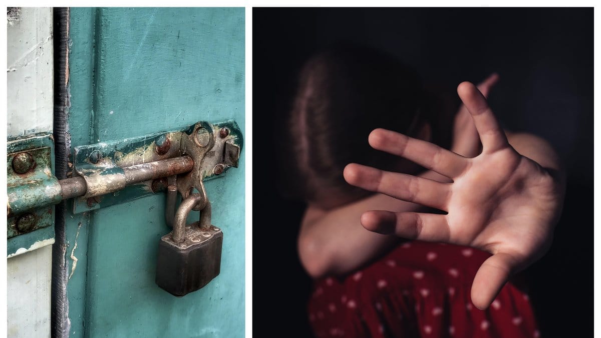 Flickan uppgav att hon varit inlåst i en garderob i 25 dagar.