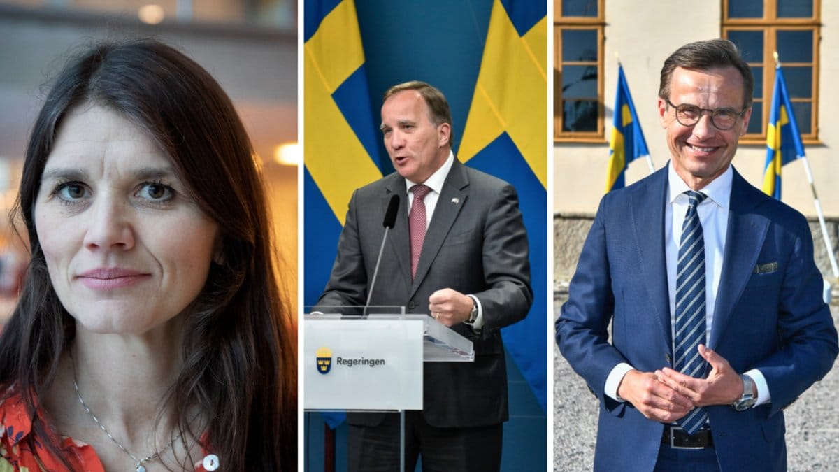 Jenny Madestam, statsminister Stefan Löfven, Ulf Kristersson (M).