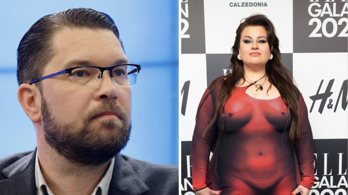 Jimmie Åkesson och Kakan Hermansson.