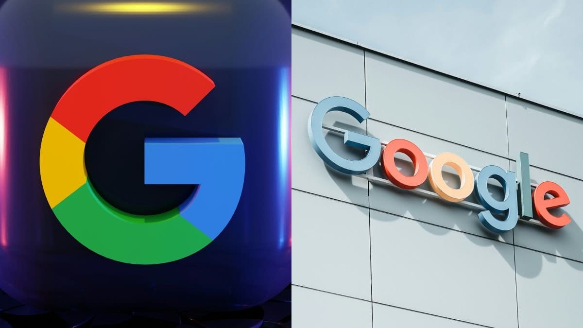 Googles logotyper Google och G.