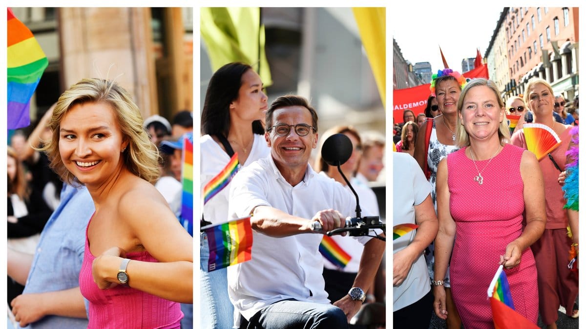 Här är politikerna som deltog i Pridetåget!