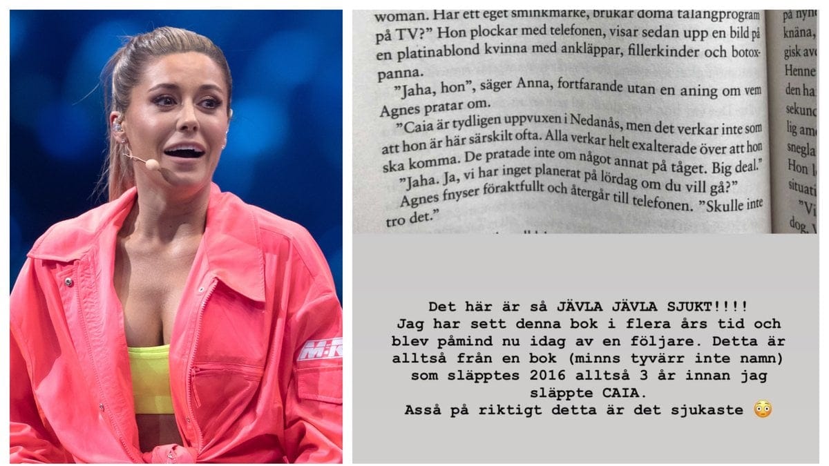 Bianca Ingrosso är i chock efter att ha läst Anders de la Mottes bok Höstdåd.