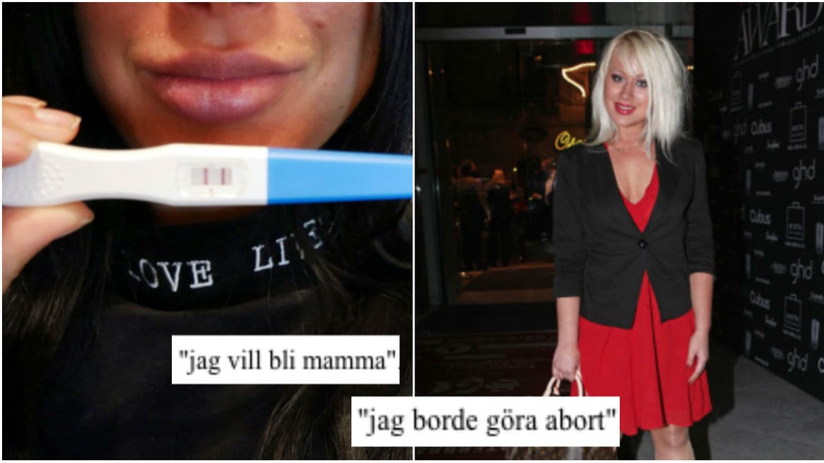 Hanna Widerstedt överväger abort