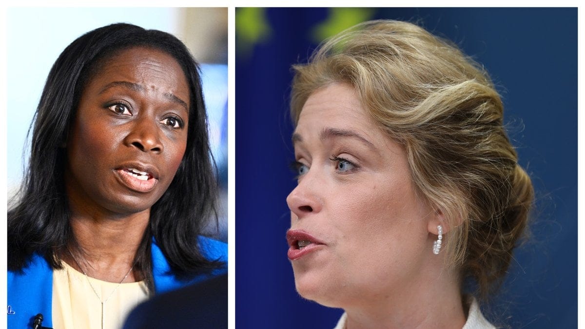 Annika Strandhäll (S) får hård kritik från oppositionen.