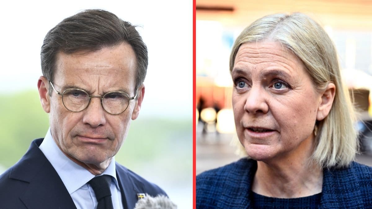 Ulf Kristersson och Magdalena Andersson 