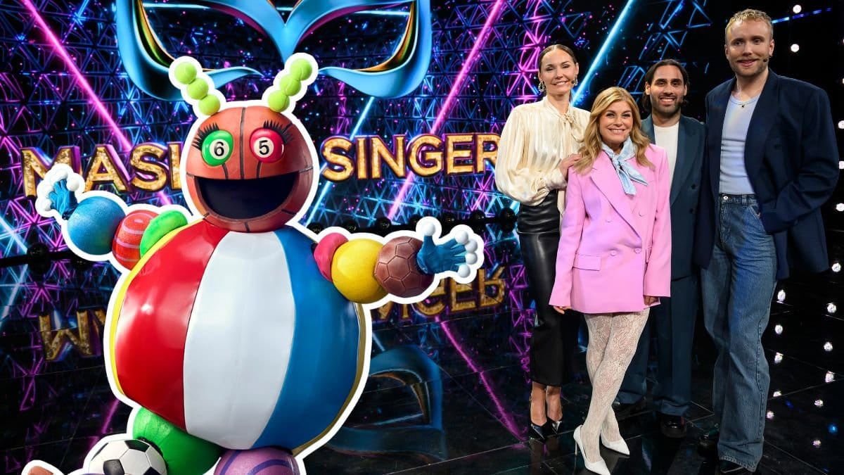 Panelen i Masked Singer och masken Knasbollen