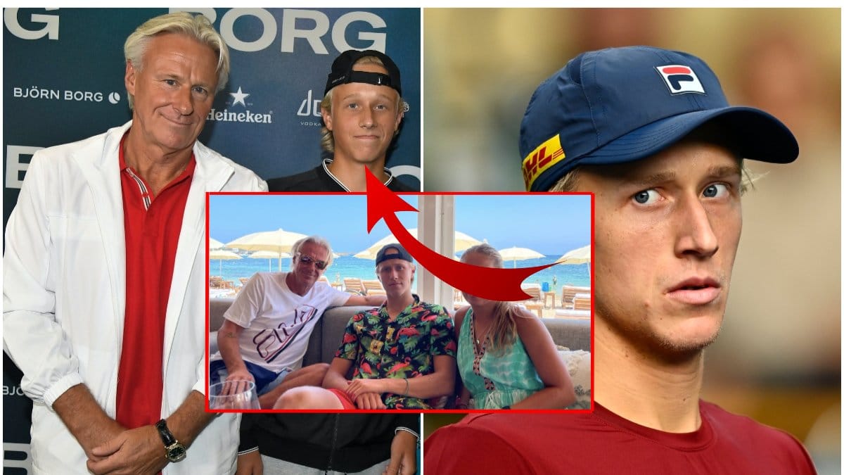 Björn Borg och sonen Leo Borg