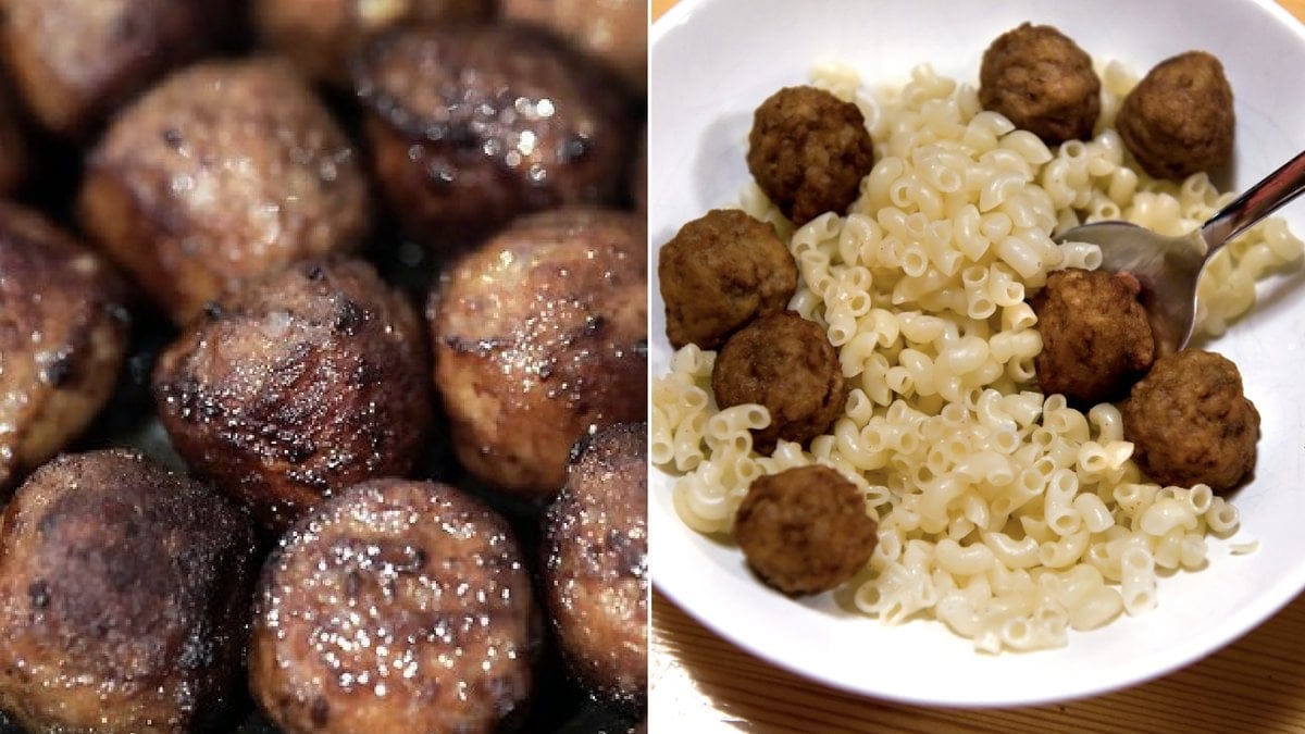 Malmö stad serverade fler sorts köttbullar. Genrebild.