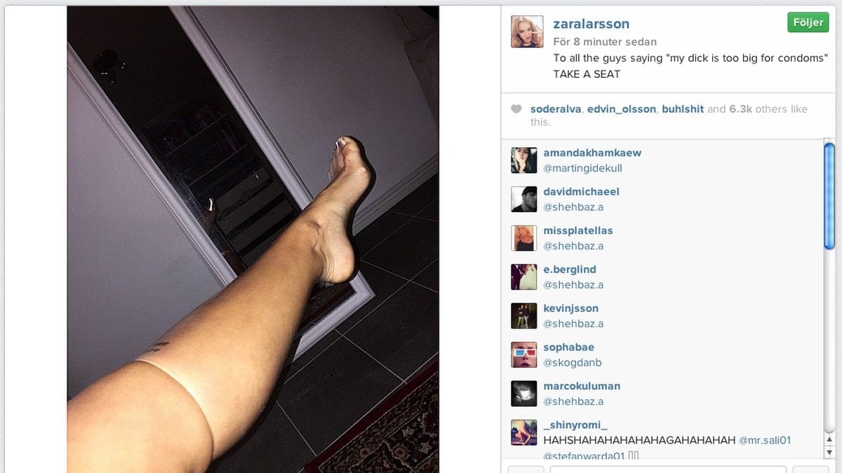 Zara Larsson tycker till