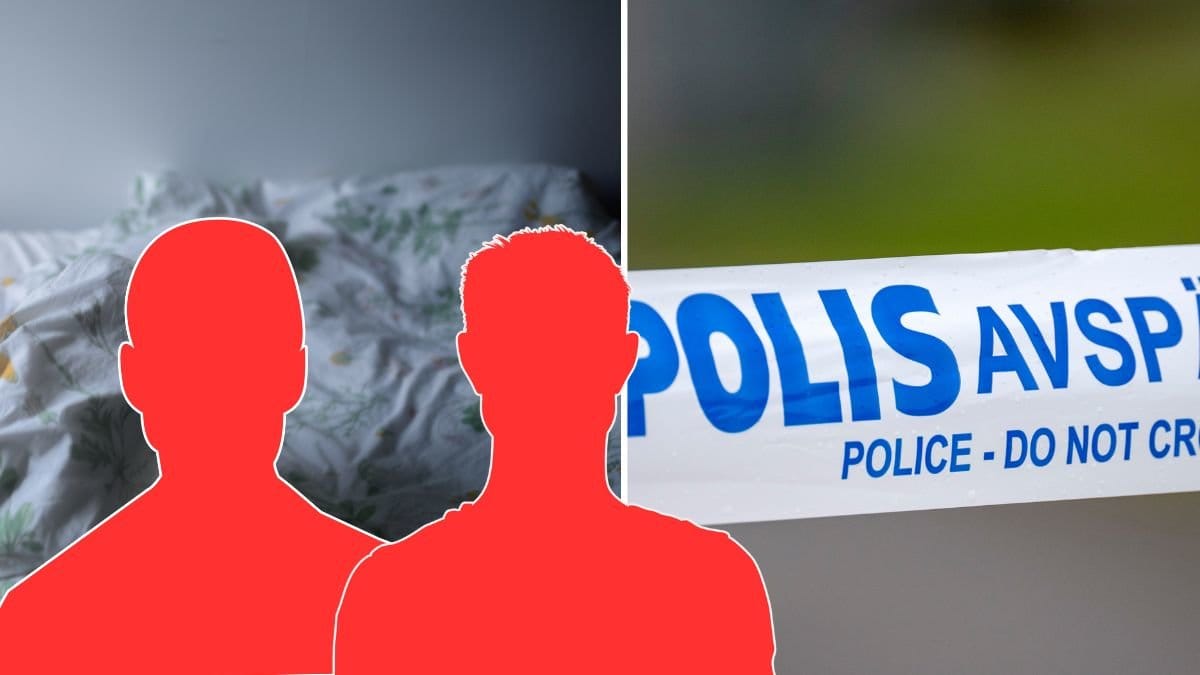 En säng och polisband