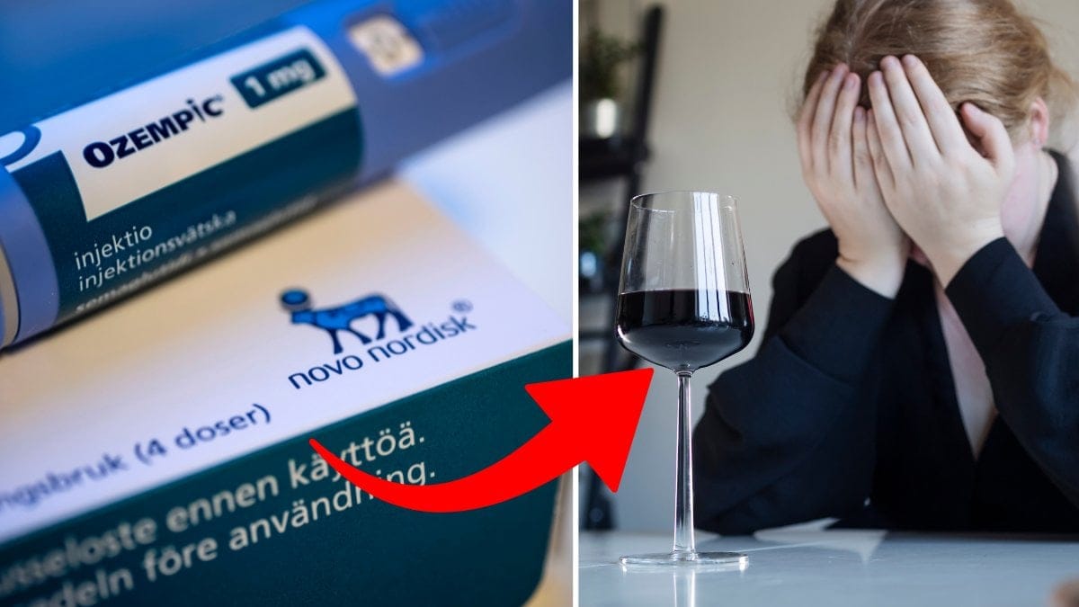 Ozempic och ledsen kvinna