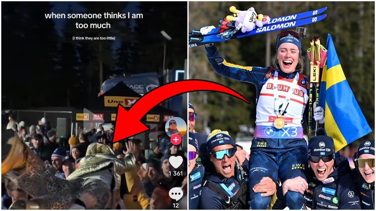 Anna-Karin Heijdenberg delade med sig av hur skidskyttarna festade