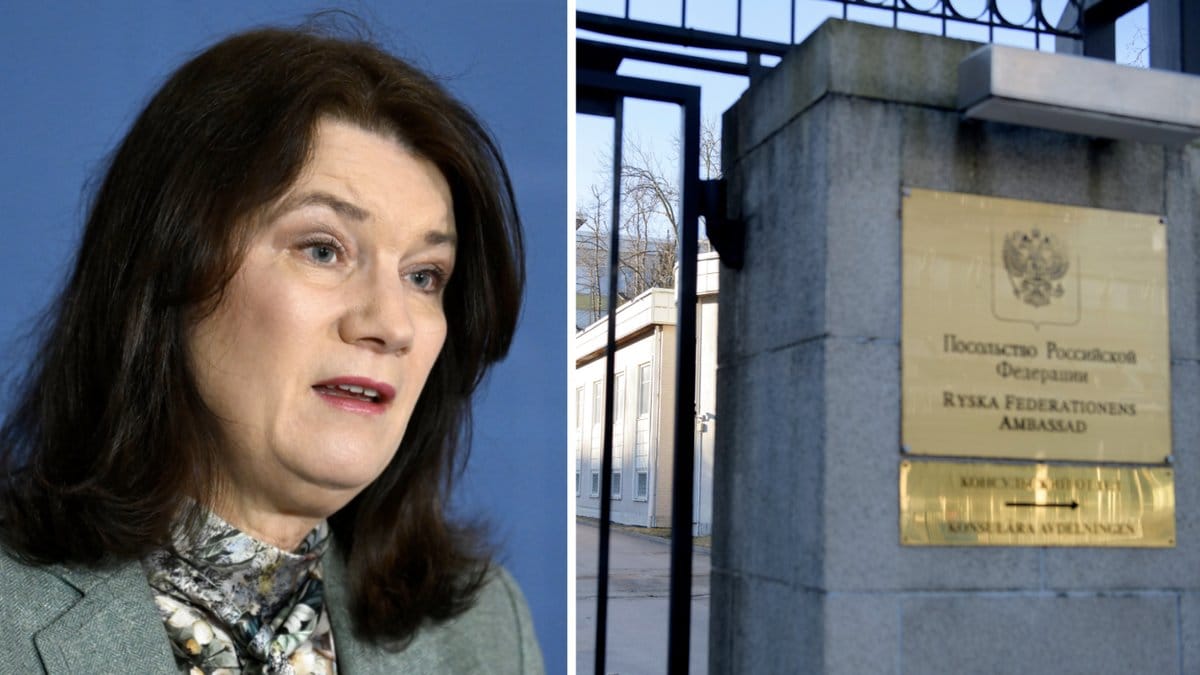 Ann Linde och ryska ambassaden.