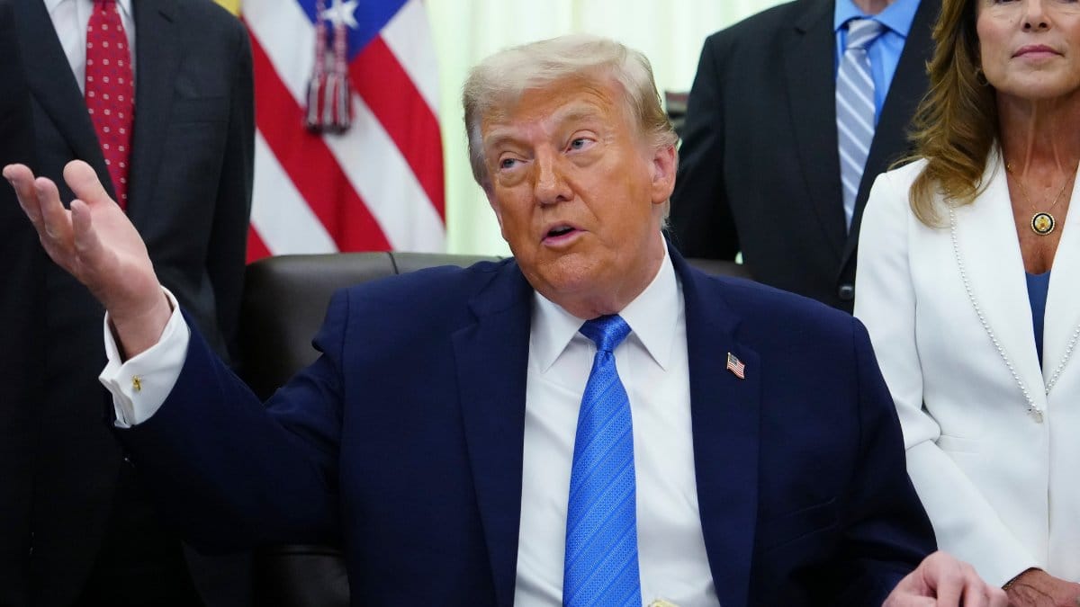 Donald Trump i det ovala kontoret.