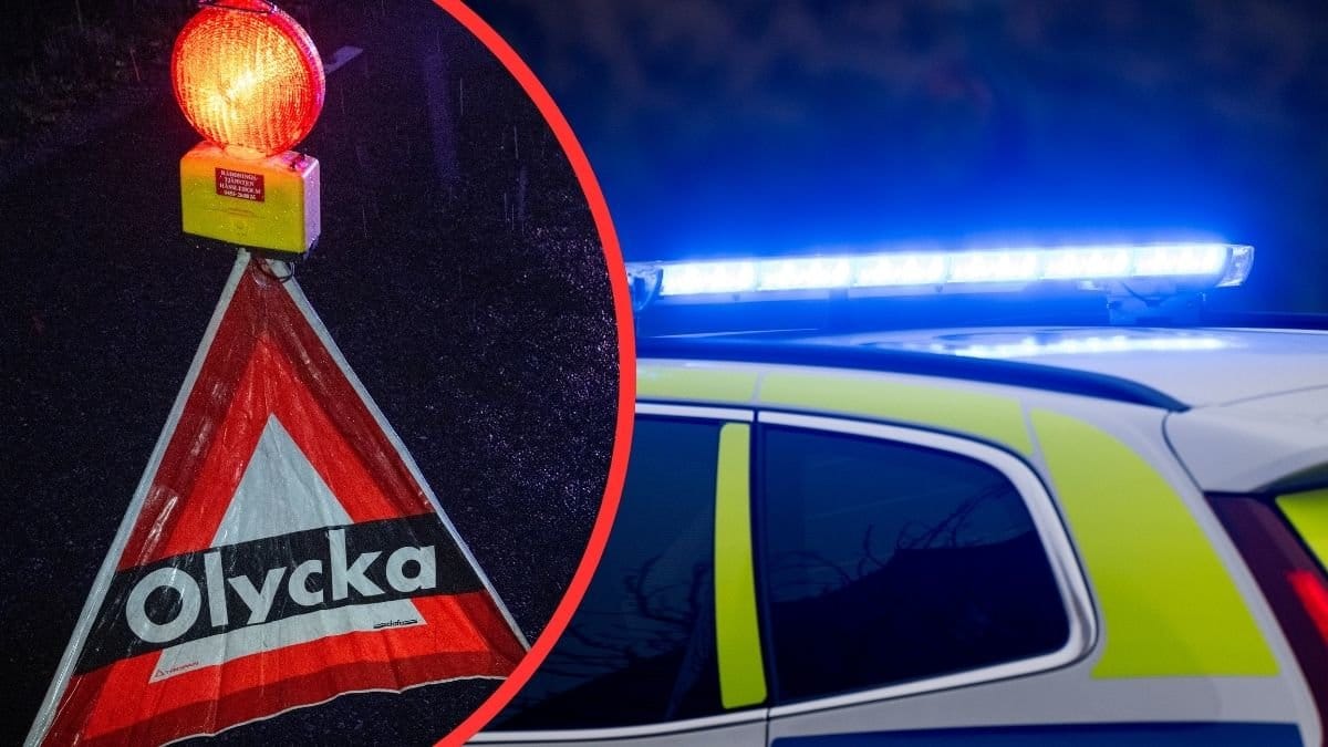 Trafikolycka. Genrebilder.