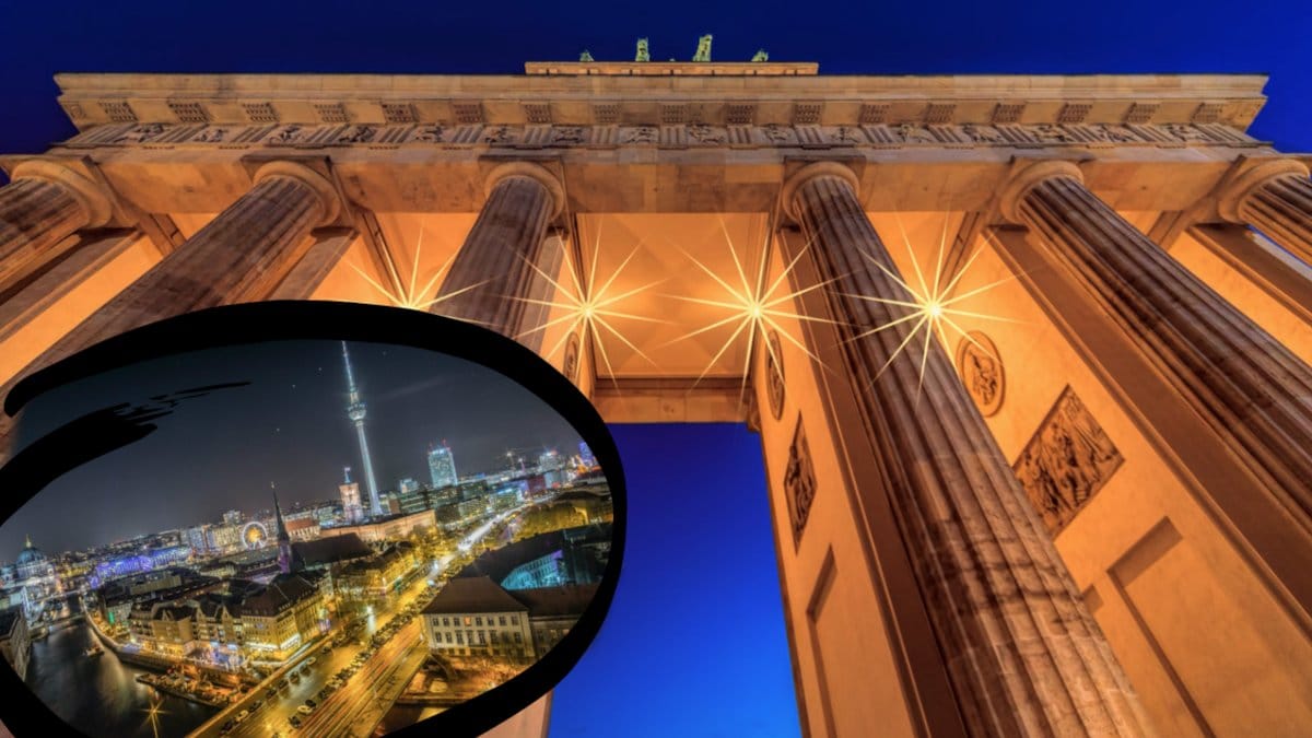 Berlin, Upplyst Brandenburger Tor