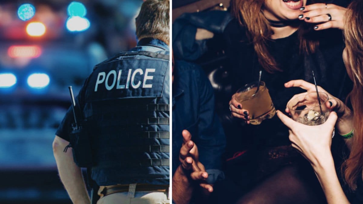 En kvinna motade slag mot en annan kvinna under en pubkaraoke.