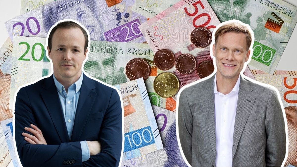 Pengar, pensionsekonomerna Mattias Munter och Dan Adolphson Björck.