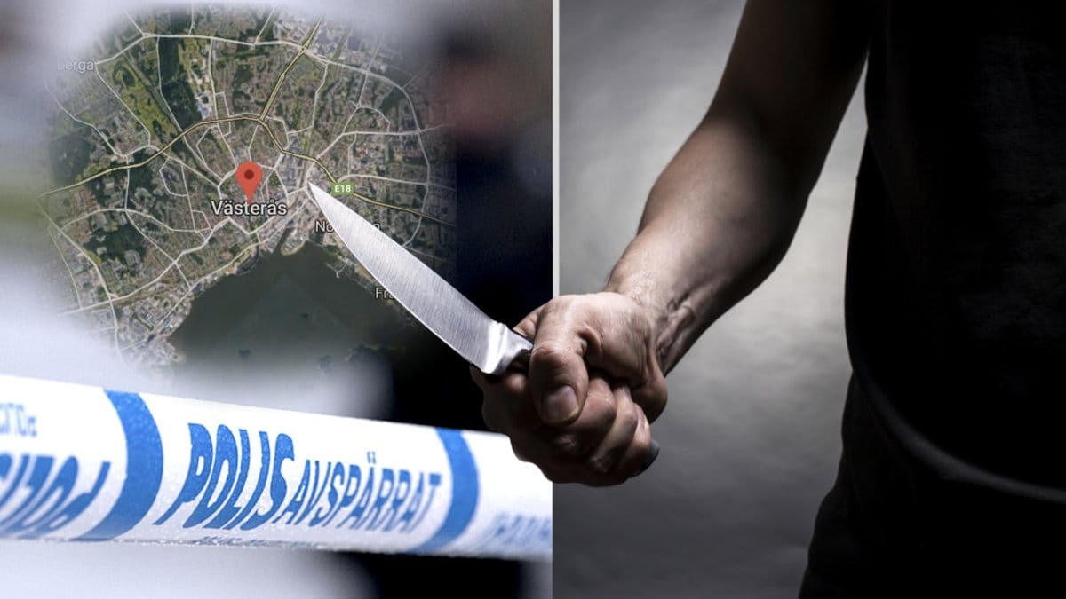 Västerås, knivattack