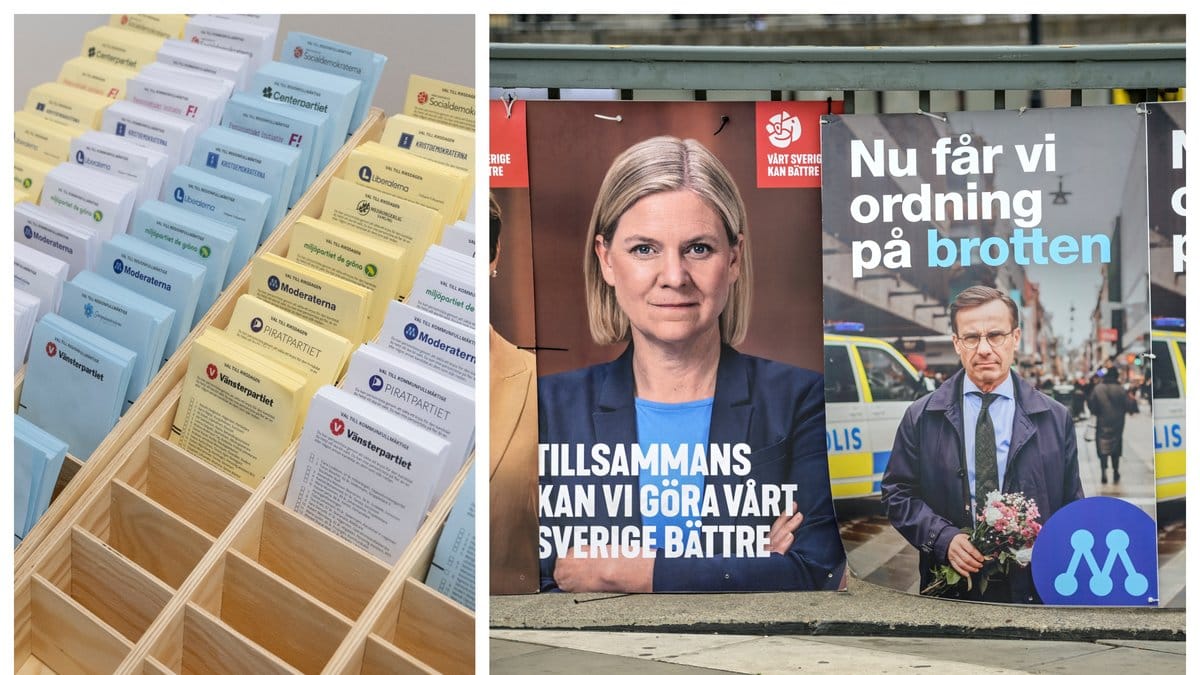 Det skiljer sig bara 0,4 procentenheter mellan blocken.