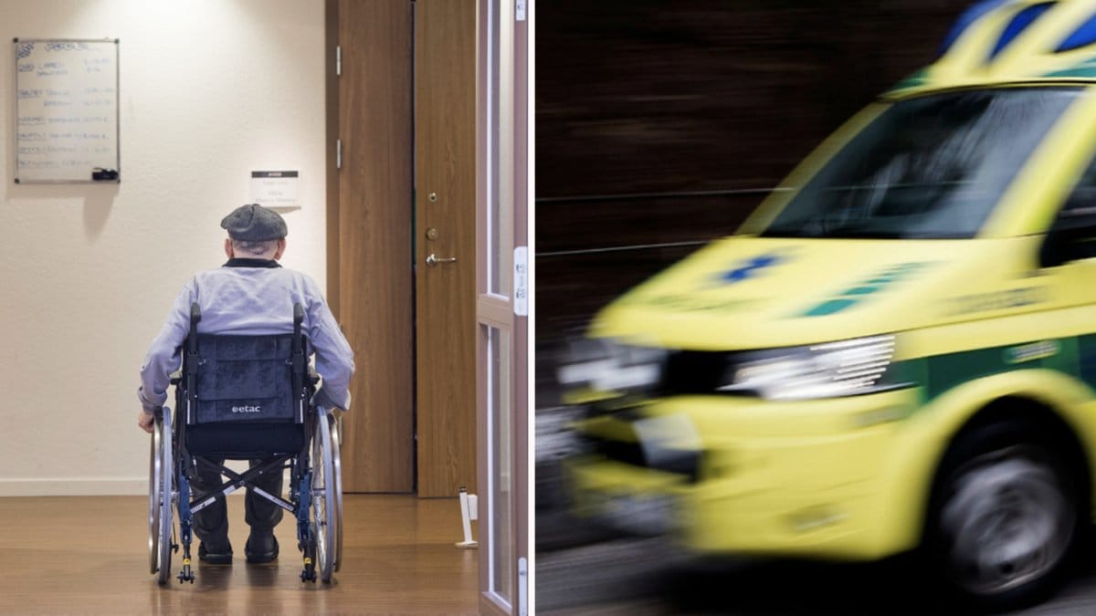 Mannen hittades sittandes i sin egen avföring.