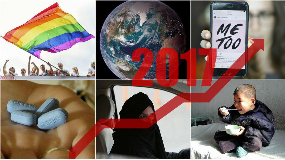 Mycket var tufft och hemskt 2017 men en hel del saker blev faktiskt bättre. Här är tio saker som förbättrades under 2017.