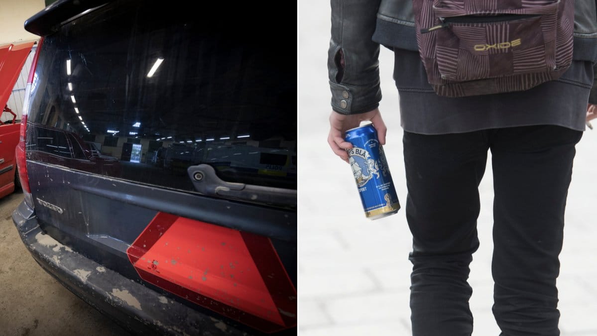 Festande ungdomar med EPA-traktorer stör i Eskilstuna.