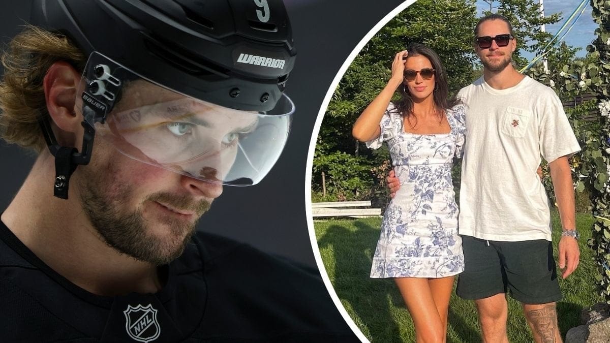 Adrian Kempe och Adrian Kempe tillsammans med frun Sian Nickson