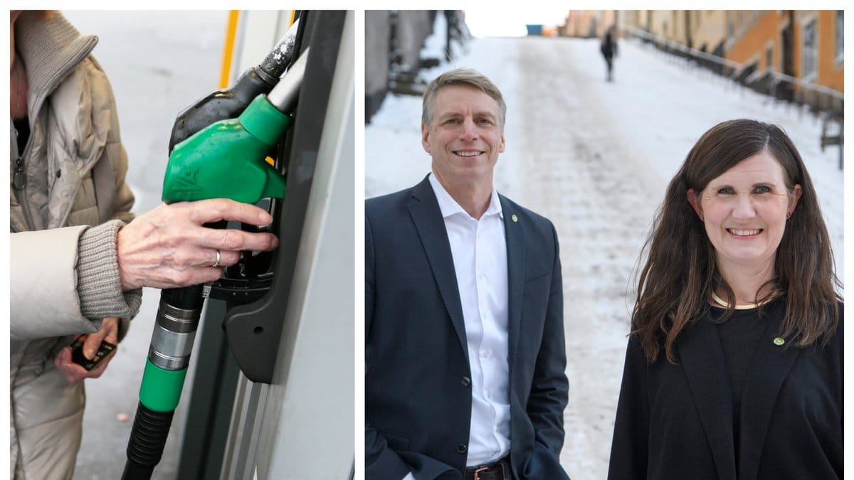 Miljöpartiet vill stoppa sänkningen av bensinskatten.