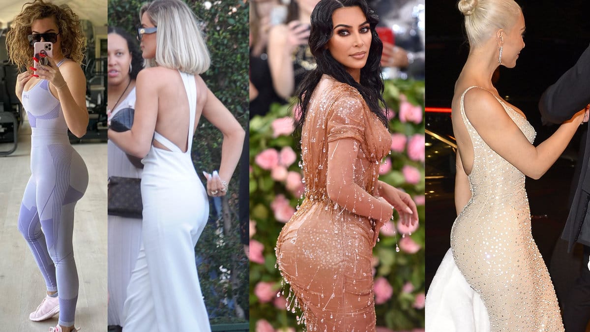 Khloe och Kim Kardashians brazilian butt lift är ett minne blott.