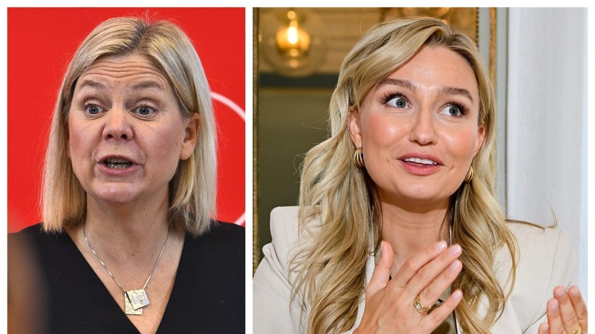 Ebba Busch (KD) berättar om Magdalena Anderssons (S) utskällning.