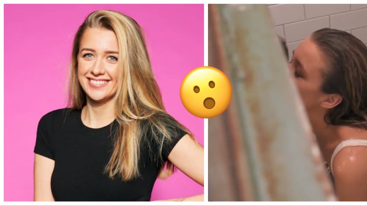 Jasmine Armstrong hånglar med okänd person.