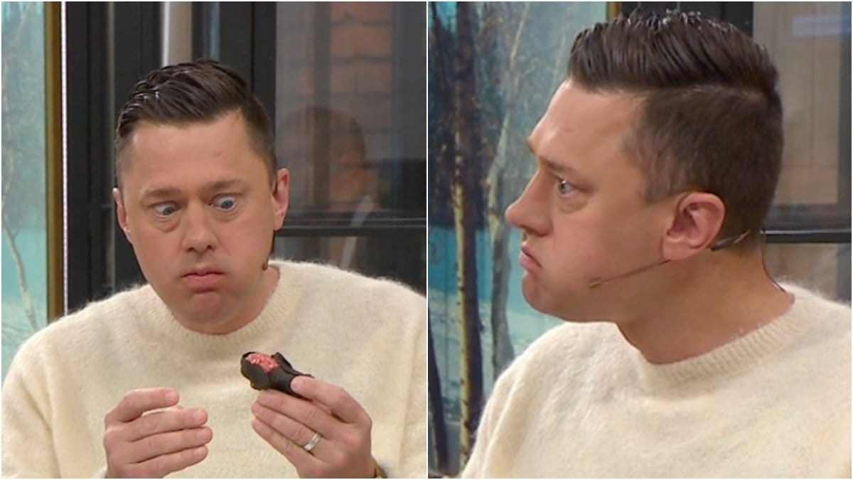 Per Skoglund tappade fattningen i Nyhetsmorgon.