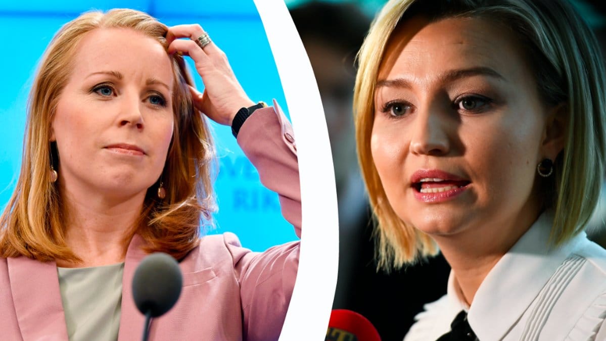 Annie Lööf och Ebba Busch Thor. Kollage