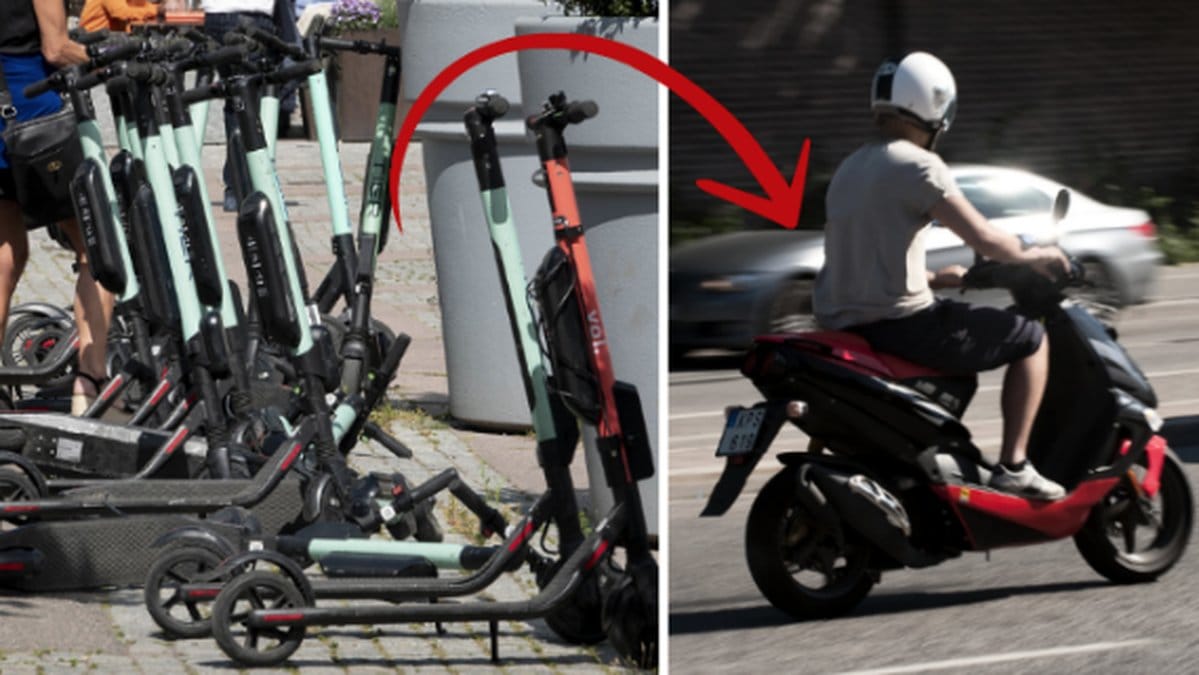 elsparkcykel, elmoped