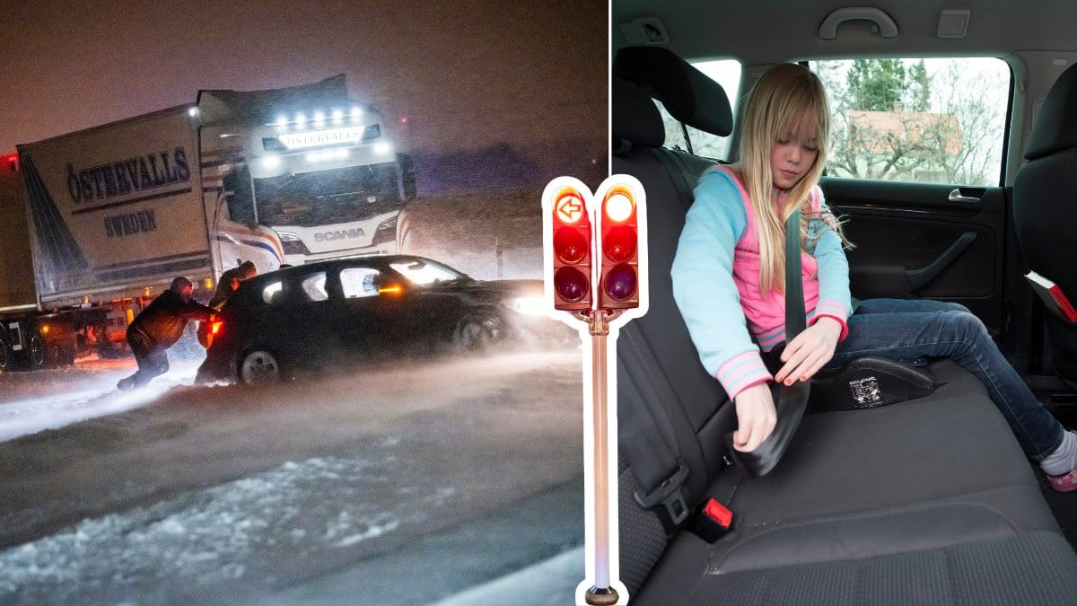 Trafikolycka och barn i bil