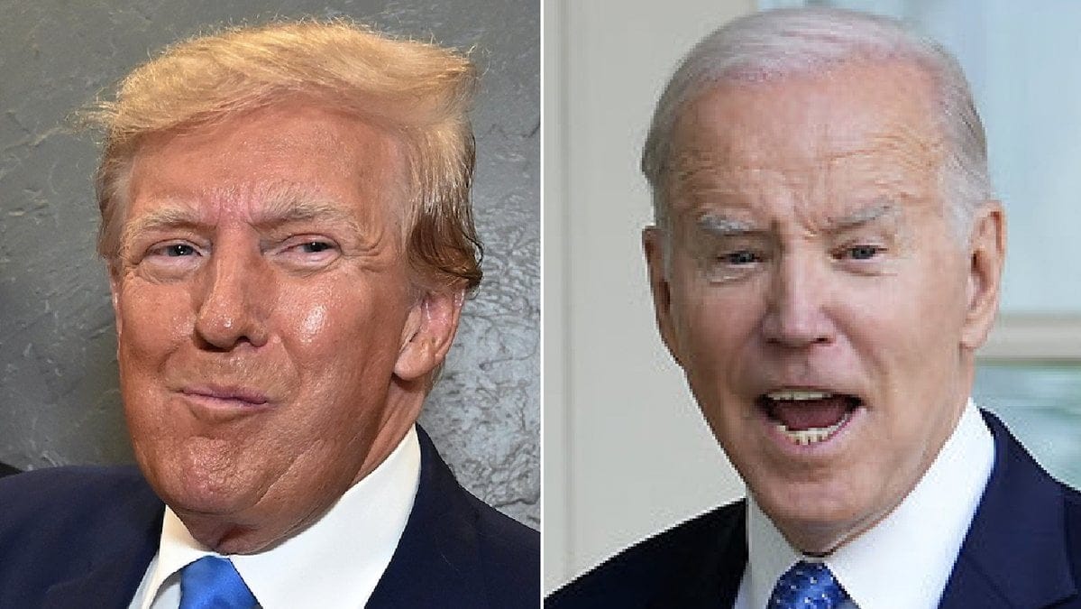 Donald Trump och Joe Biden.